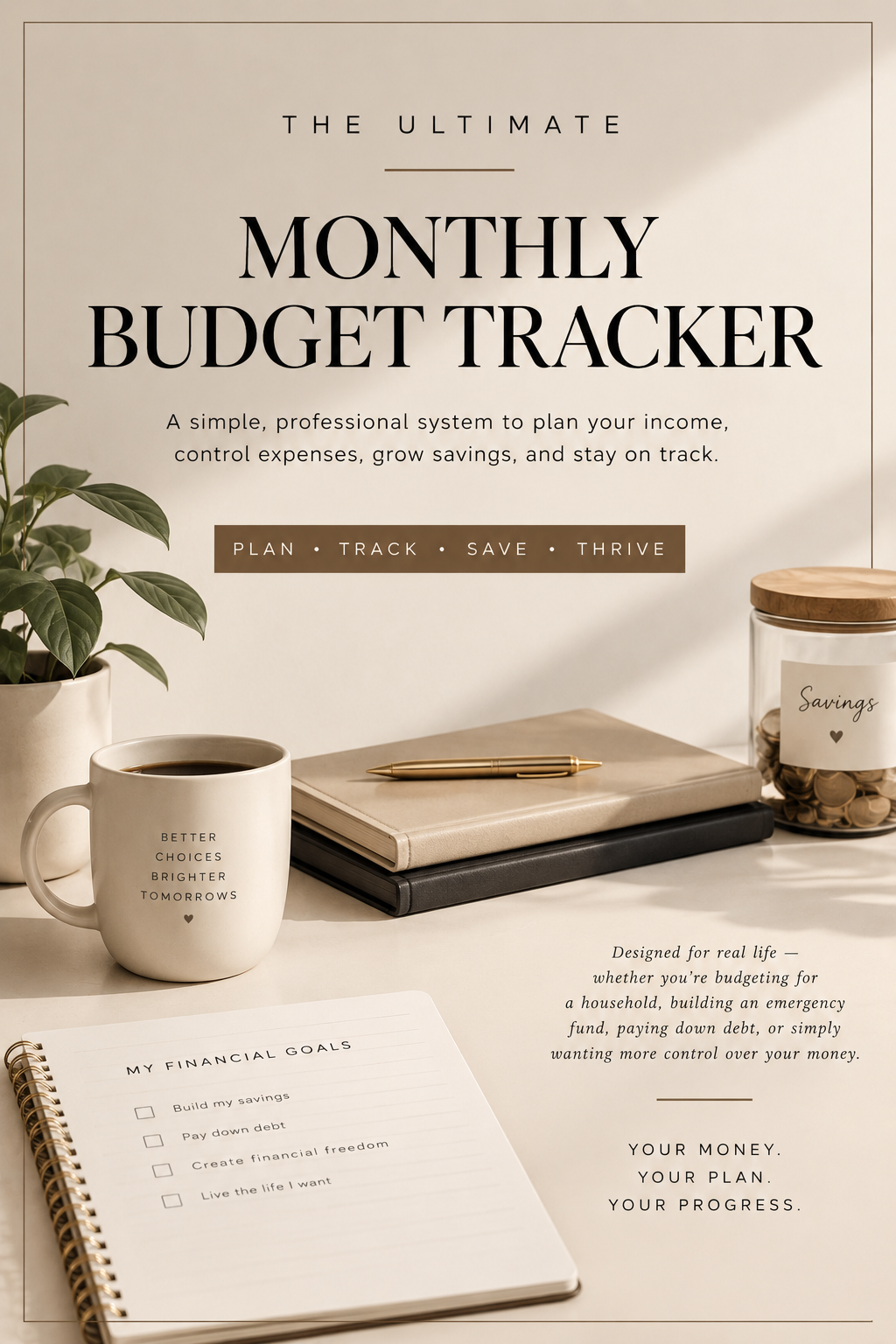 THE ULTIMATE MONTHLY BUDGET TRACKER