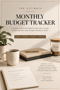 THE ULTIMATE MONTHLY BUDGET TRACKER